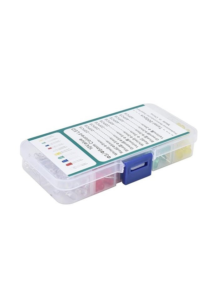 Light Emitting Diodes, LED Light Diodes Lighting Bulbs Lamps Leds Electronics Components Parts 5 Colors 300Pcs for Electronic Products for Home Appliances