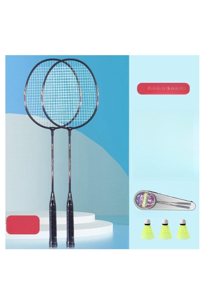 Delhui Badminton Racket Ultra Light And Durable Adult Suit, Competition Training, Dribbling, Double Racket