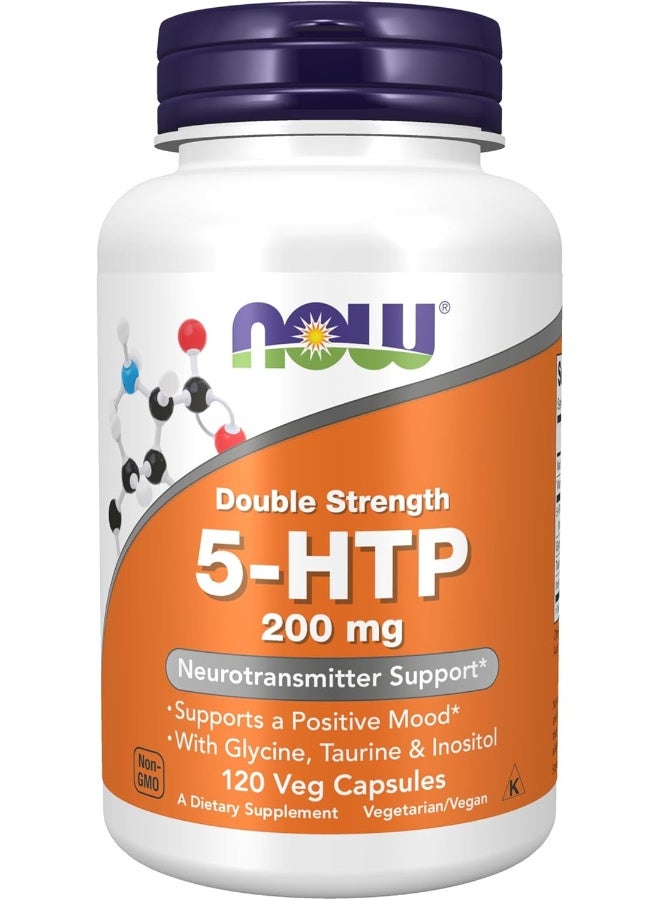 Supplements 5-Htp (5-Hydroxytryptophan) 200 Mg Double Strength Neurotransmitter Support* 120 Veg Capsules