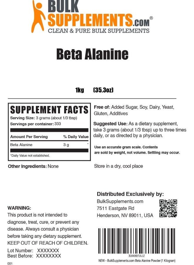 Pure Beta Alanine Powder