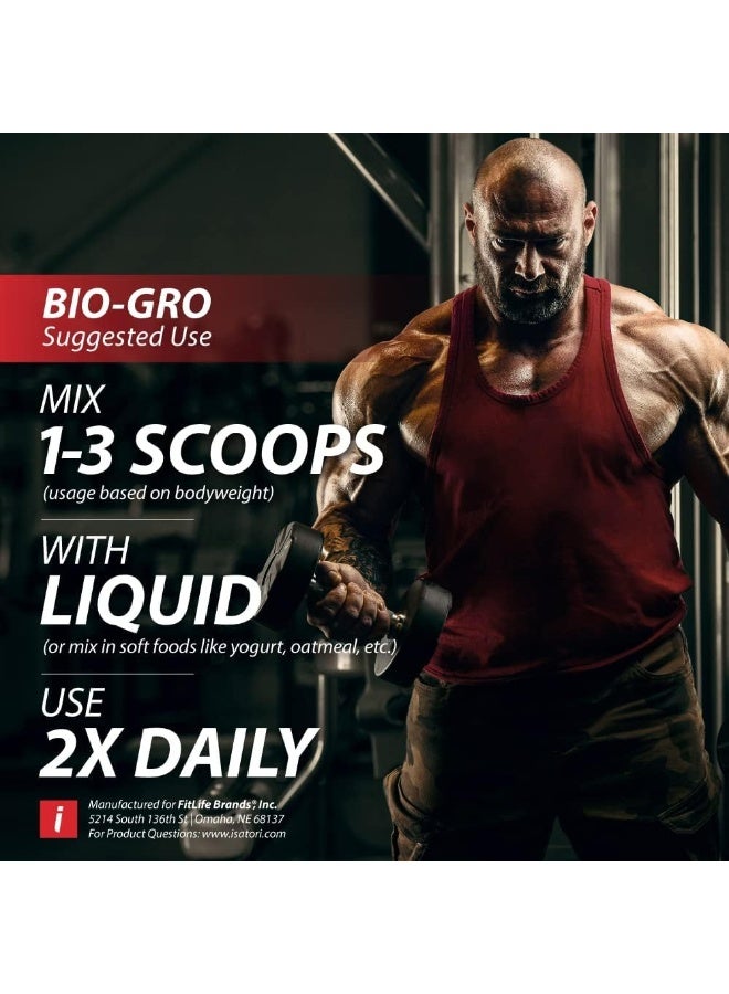 Isatori Bio-Gro Protein Synthesis Amplifier Build Lean Muscle Speed Recovery And Increase Strength Bio-Active Proline-Rich Peptides Post Workout Muscle Builder Unflavored (120 Servings)