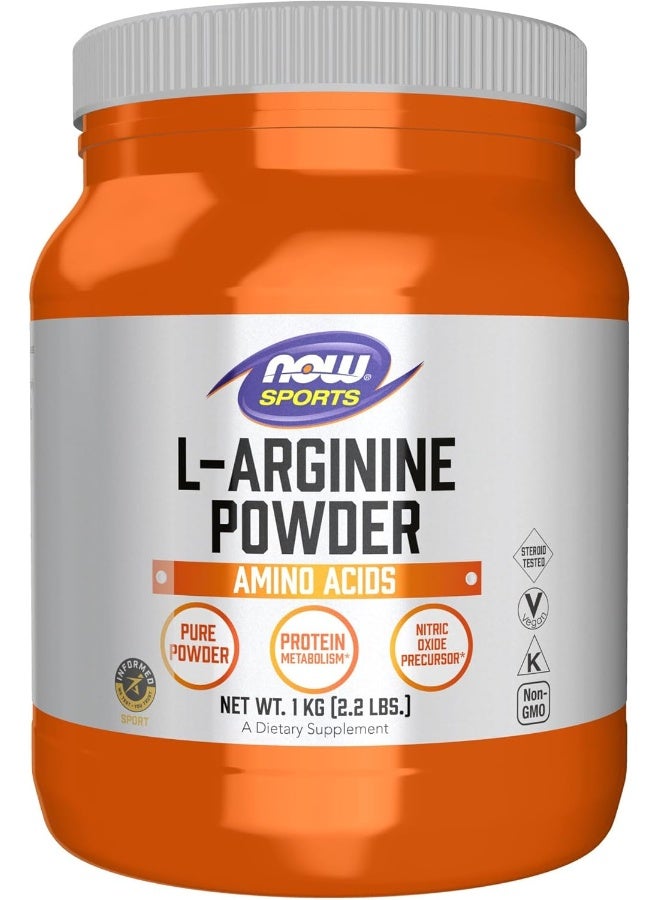 Sports Nutrition L-Arginine Powder Nitric Oxide Precursor Amino Acids 2.2-Pound