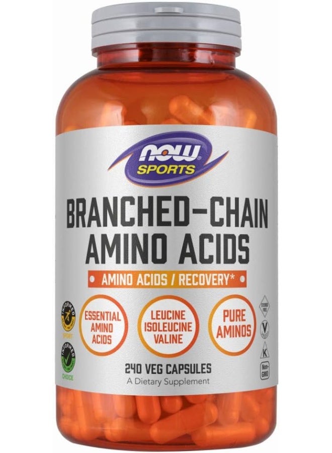 Sports Nutrition Branched Chain Amino Acids With Leucine Isoleucine And Valine 240 Veg Capsules