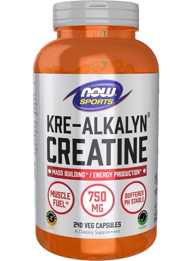 Now Foods Kre-Alkalyn Creatine 240 Capsules