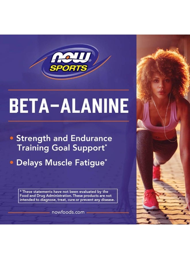 Sports Nutrition Beta-Alanine 750 Mg Delays Muscle Fatigue* Endurance* 120 Veg Capsules