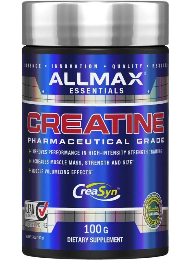 Creatine Powder 100% Pure Micronized Creatine Monohydrate Pharmaceutical Grade Creatine 3.5 Oz (100 G)