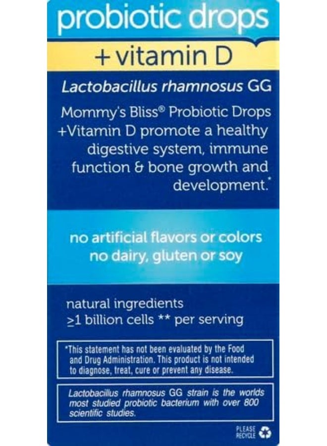 Baby'S Natural, Flavor Less Probiotic Drops + Vitamin D