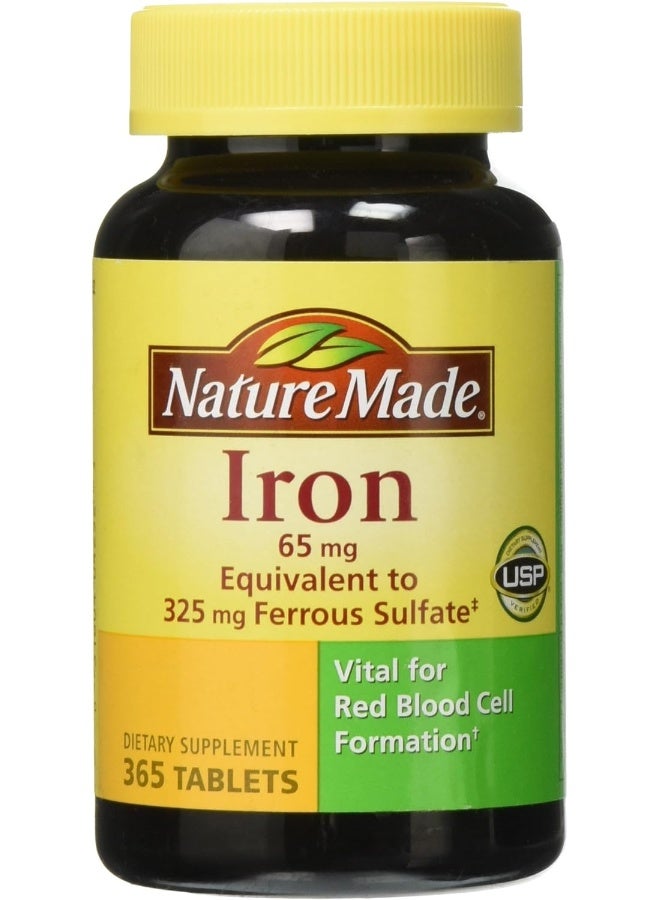 Iron 65 Mg, 365 Tablets