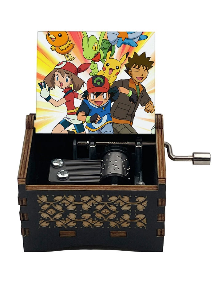 Anime Pokémon Music box (Manual)- Wood