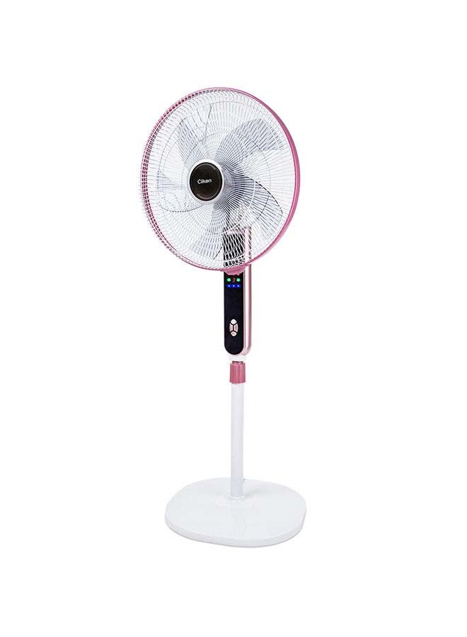 16-Inch Pedestal Fan With Remote 45 W CK2816 White/Pink