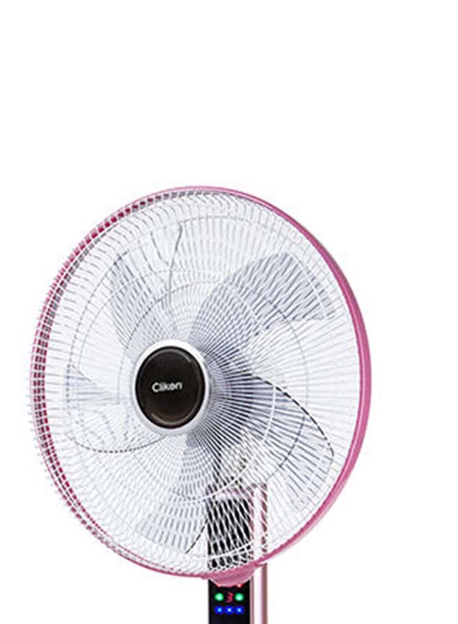 16-Inch Pedestal Fan With Remote 45 W CK2816 White/Pink