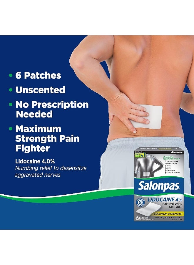 Lidocaine 4% Pain Relieving Gel-Patch