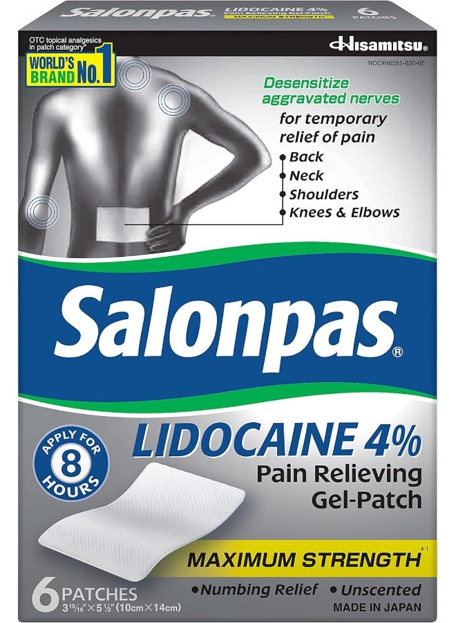 Lidocaine 4% Pain Relieving Gel-Patch