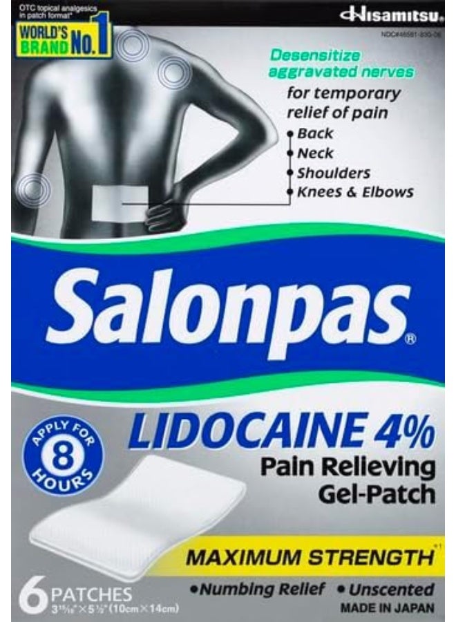 Lidocaine 4% Pain Relieving Gel-Patch