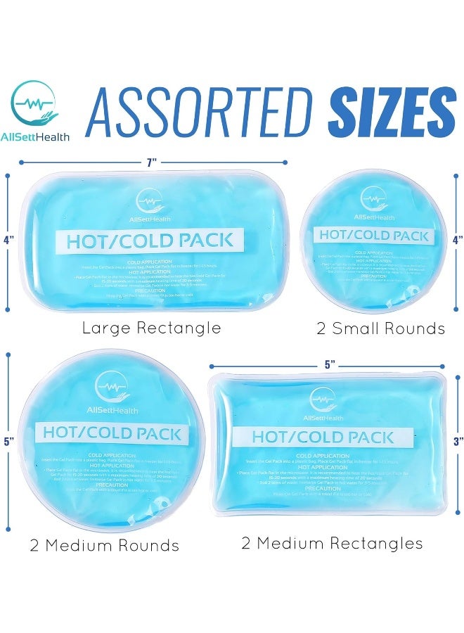 Reusable Hot And Cold Gel Ice Packs For Injuries