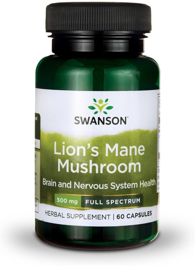 Full Spectrum Lion's Mane Mushroom 60 Capsules