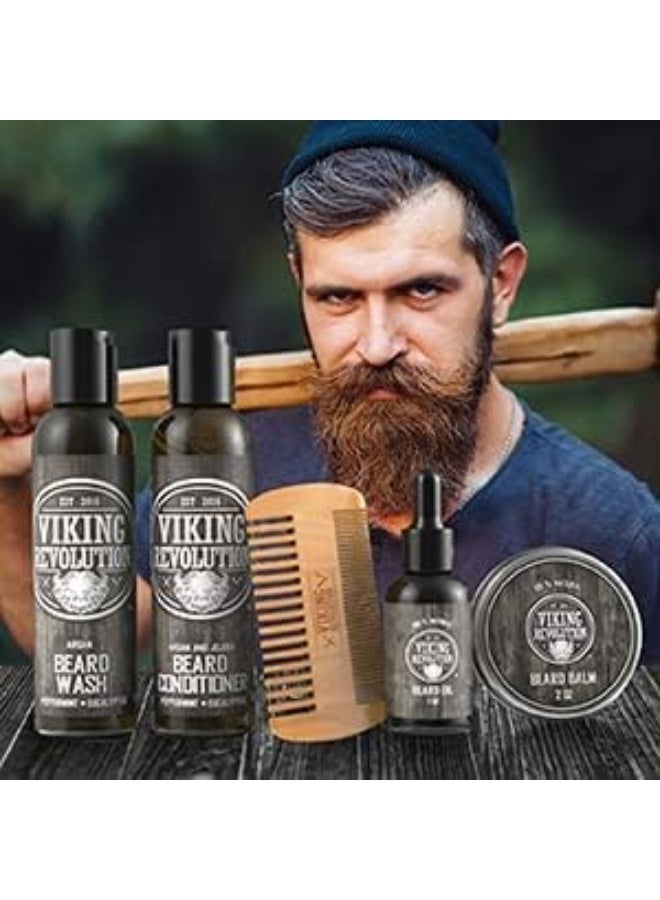 Ultimate Beard Care Conditioner Kit Beard Grooming Kit For Men SoftensSmoothes And Soothes Beard ItchContains Beard Wash & ConditionerBeard OilBeard Balm And Beard CombClassic Set