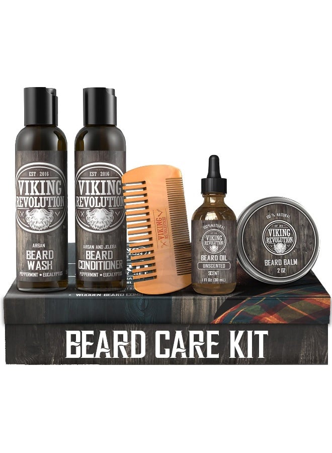 Ultimate Beard Care Conditioner Kit Beard Grooming Kit For Men SoftensSmoothes And Soothes Beard ItchContains Beard Wash & ConditionerBeard OilBeard Balm And Beard CombClassic Set