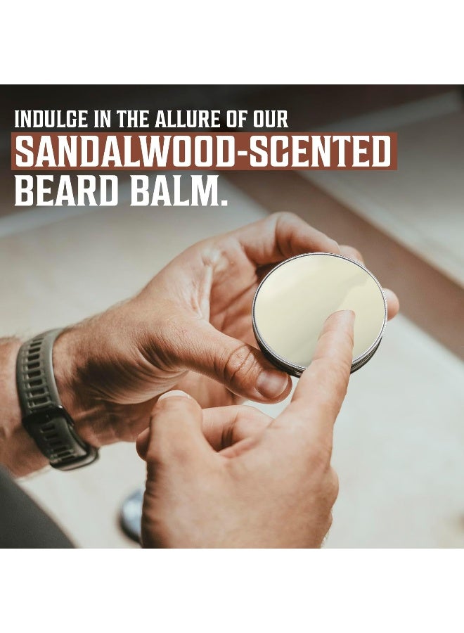 Beard Balm With Sandalwood Scent And Argan & Jojoba Oils