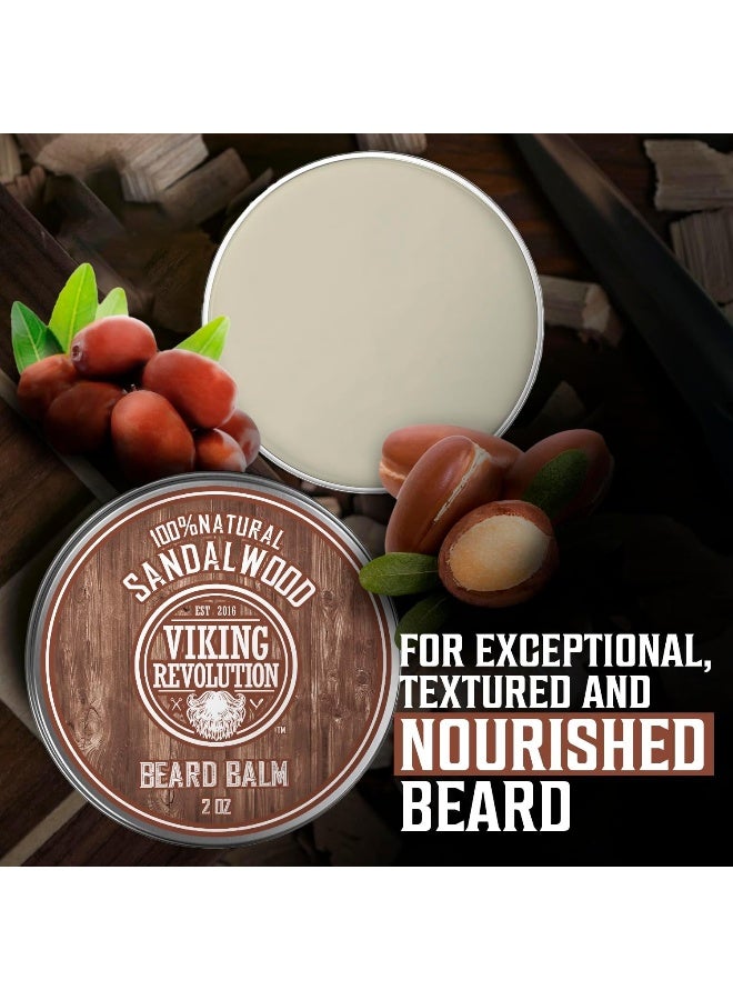 Beard Balm With Sandalwood Scent And Argan & Jojoba Oils