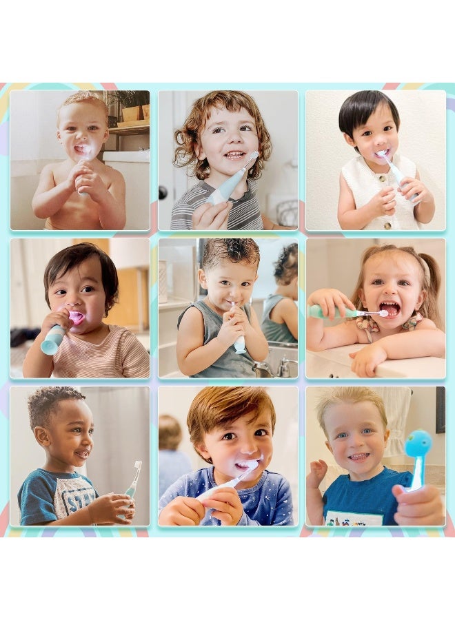 Replacement Toothbrush Heads 2 Count Compatible With Papablic Babyhandy & Toddler Sonic Electric Toothbrushes (18-36 Months)