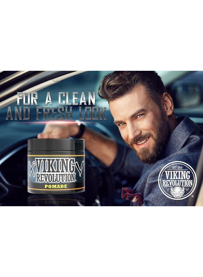 Pomade For Men 4Oz - Firm Strong Hold And High Shine For Classic Styling - Water Based And Easy To Wash Out By  (Firm, 1 Pack)