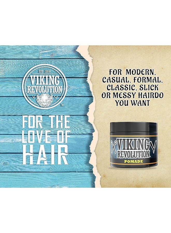 Pomade For Men 4Oz - Firm Strong Hold And High Shine For Classic Styling - Water Based And Easy To Wash Out By  (Firm, 1 Pack)