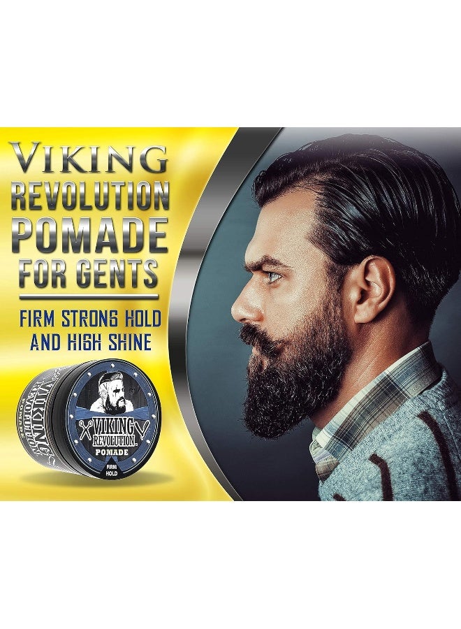 Pomade For Men 4Oz - Firm Strong Hold And High Shine For Classic Styling - Water Based And Easy To Wash Out By  (Firm, 1 Pack)