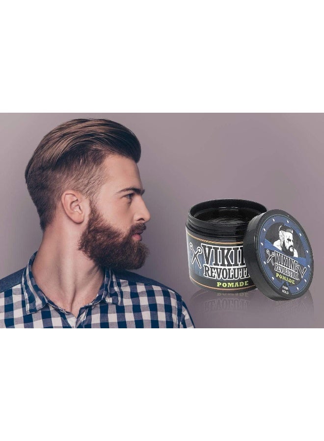 Pomade For Men 4Oz - Firm Strong Hold And High Shine For Classic Styling - Water Based And Easy To Wash Out By  (Firm, 1 Pack)