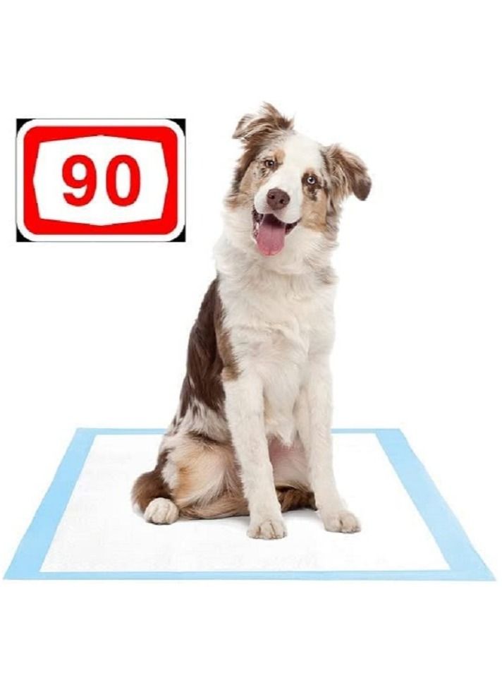 90-Pieces Packed In 9 Pouches Cherry Medical Supply 60 Cm X 90 Cm Xl Pet Training Pads And Puppy Pads Super Absorbent