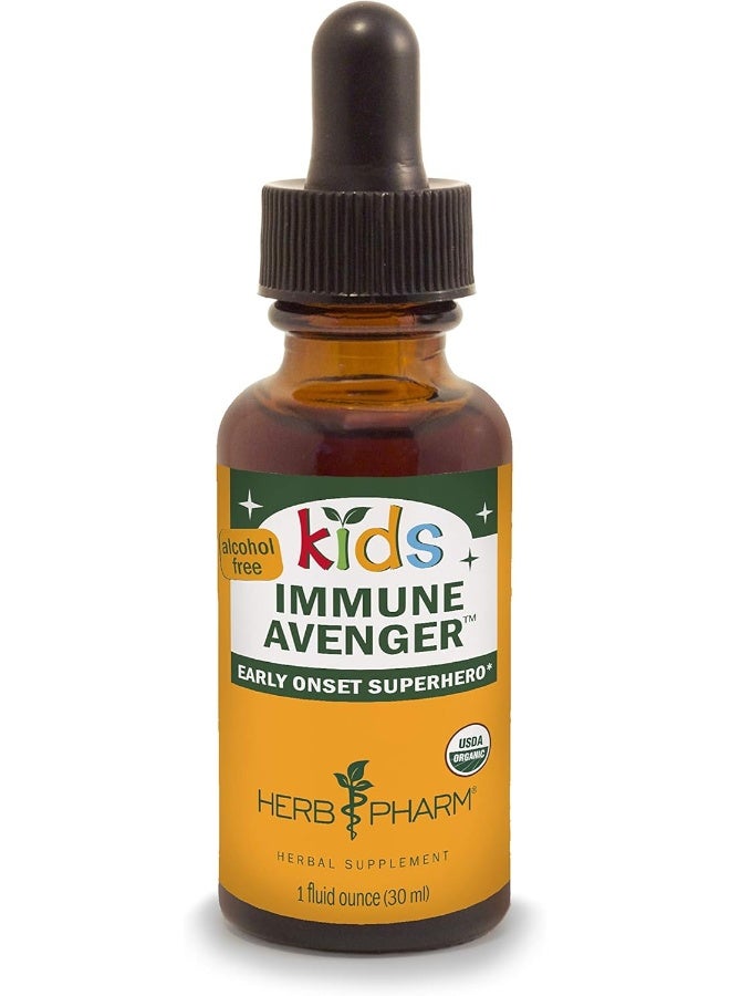 Kids Certified-Organic Alcohol-Free Immune Avenger Herbal Formula 1 Ounce