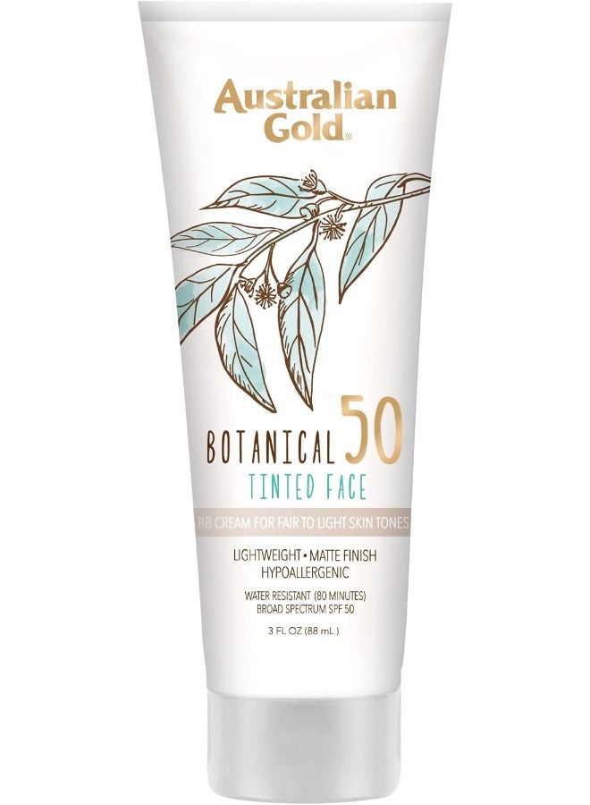 Botanical Sunscreen Tinted Face Bb Cream Spf 50