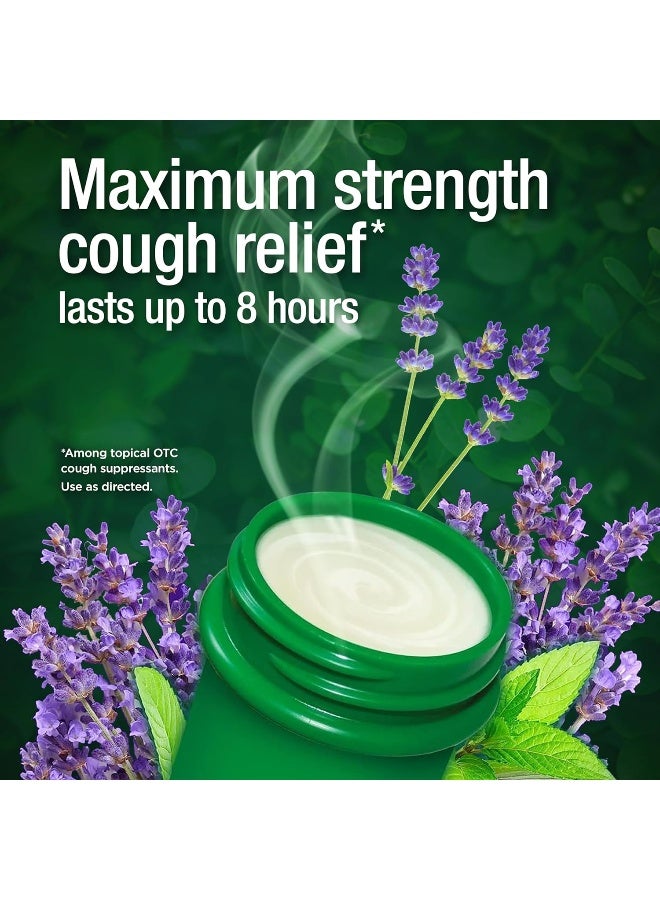 Nighttime Vaporizing Rub With Soothing Lavender Essence, 1.76 Oz. (50 G) 100% Natural Active Ingredients For Maximum Strength Cough Relief