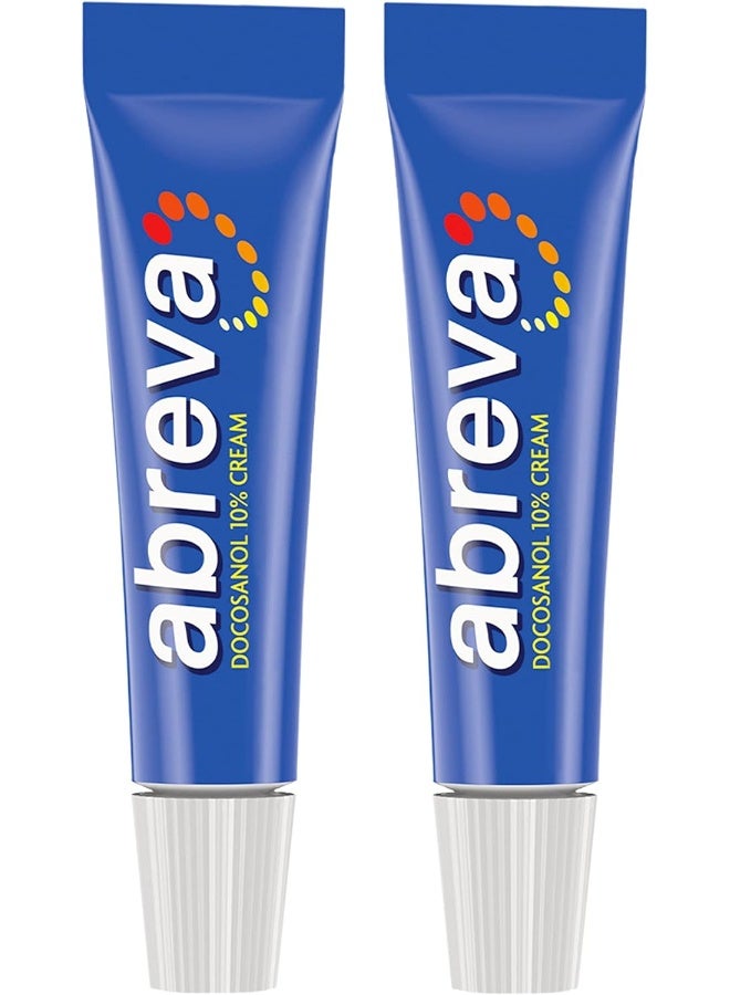 10 Percent Docosanol Cold Sore Treatment, Treats Your Fever Blister In 2.5 Days 0.07 Oz Tube X 2