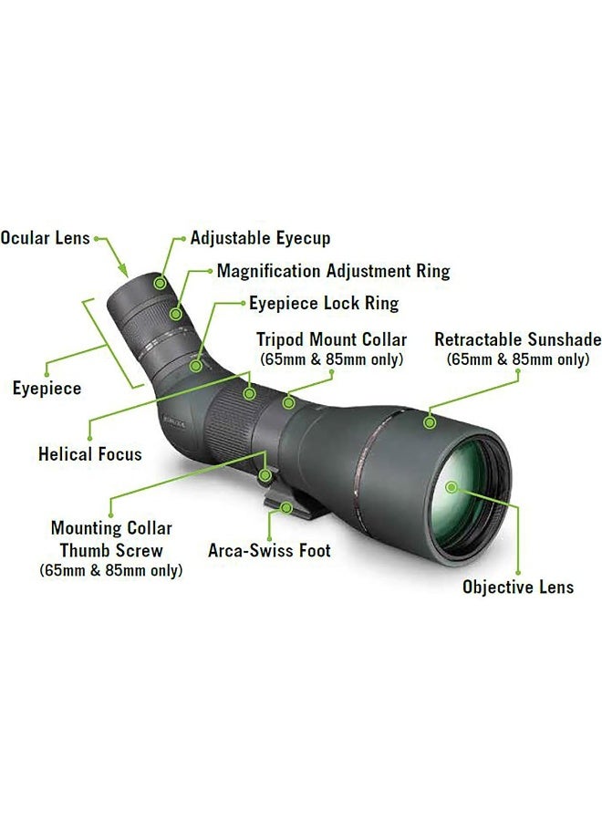 Optics Razor Hd Spotting Scope 27-60X85 Angled