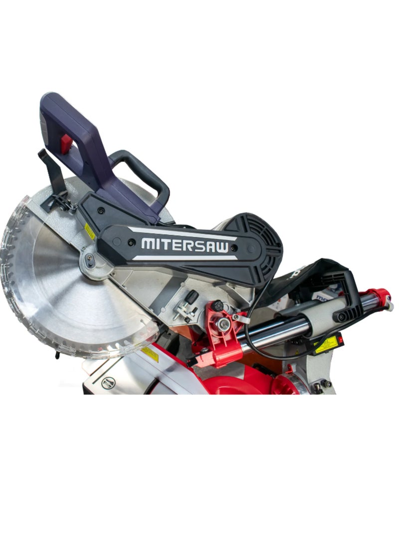 12-Inch Miter Saw with 2000W, 4500 RPM Speed, 305mm Disc for Wood and Metal Cutting - All Copper Wire Motor, 220-240V, MS121-305