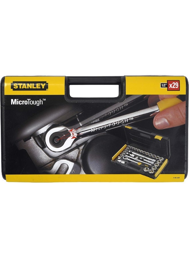 Stanley 29 Piece Micro Tough 1 2 Ratchet Set