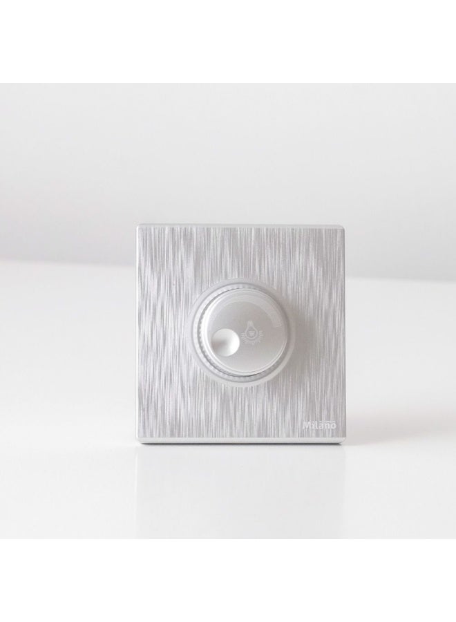 Milano 500W Light Dimmer Dimmer Light Switch for Dimmable LED Incandescent Halogen Bulbs Stepless Leading Edge Dimmer Switch Aura Slvr