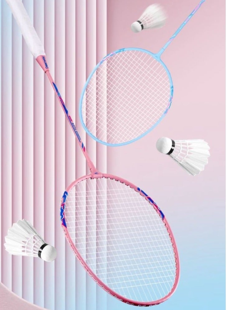 Delhui Badminton Racket Ultra Light And Durable Adult Suit, Competition Training, Dribbling, Double Racket