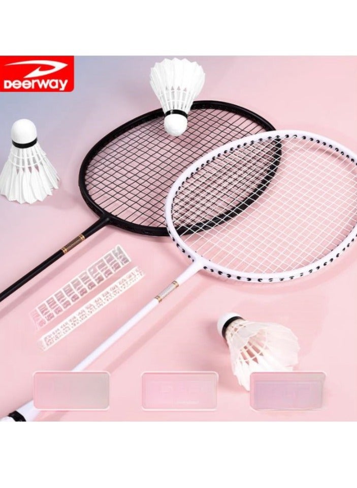 Delhui Badminton Racket Ultra Light And Durable Adult Suit, Competition Training, Dribbling, Double Racket