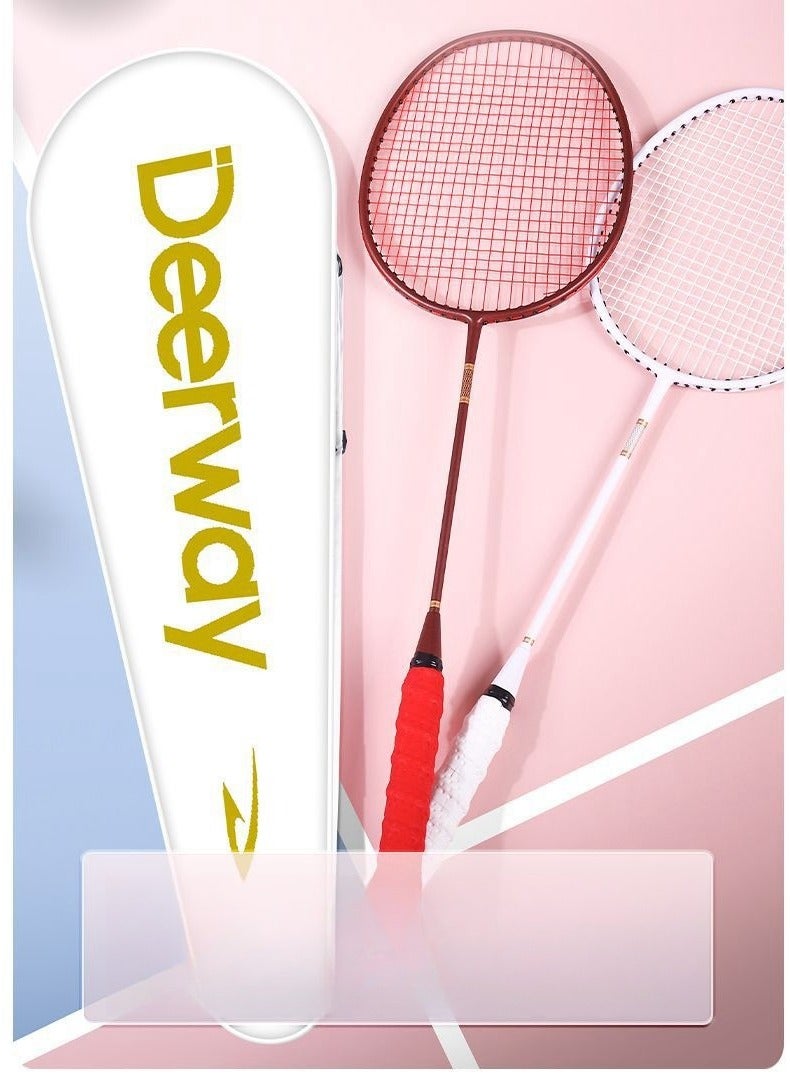 Delhui Badminton Racket Ultra Light And Durable Adult Suit, Competition Training, Dribbling, Double Racket