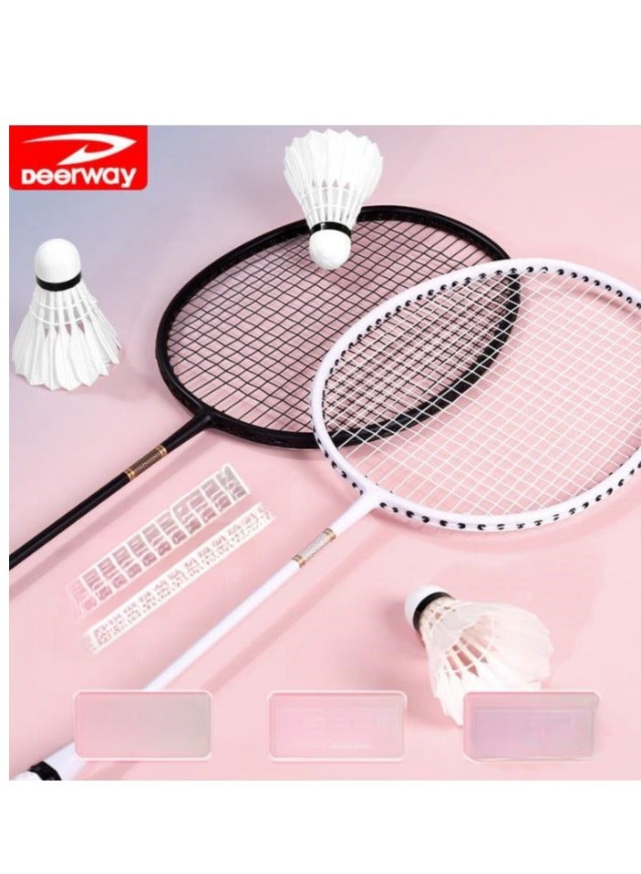 Carbon Badminton Racket Ultra Light And Durable Adult Suit, Competition Training, Dribbling, Double Racket