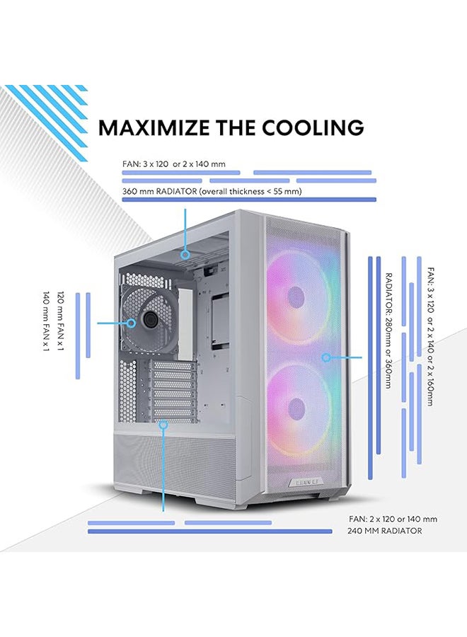 Lancool 216 RGB Chassis Optimized for Air and AIO Cooling