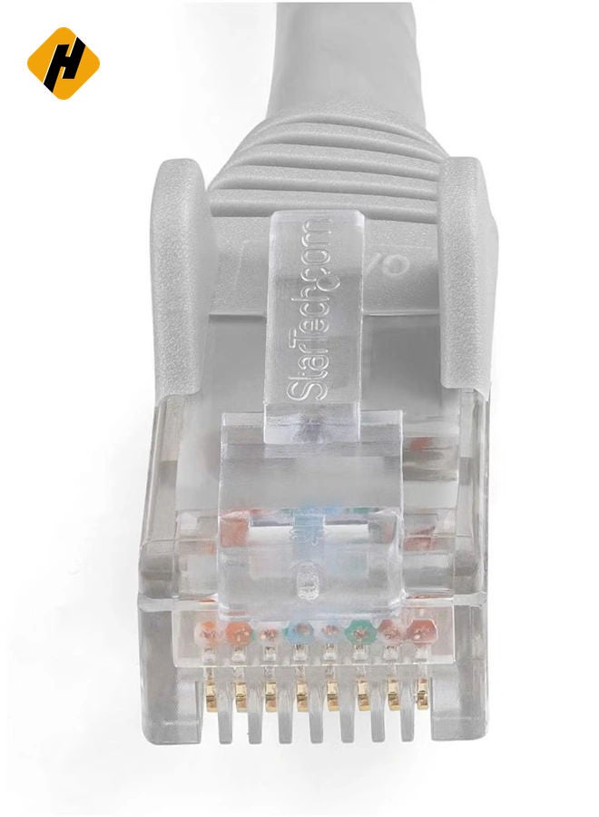 High Speed 50M RJ45 cat6 Ethernet Patch Cable LAN Cable Compatible for PS4 PS3 Nintendo Switch Raspberry Pi 4 Smart TV Computer Modem Router Gray