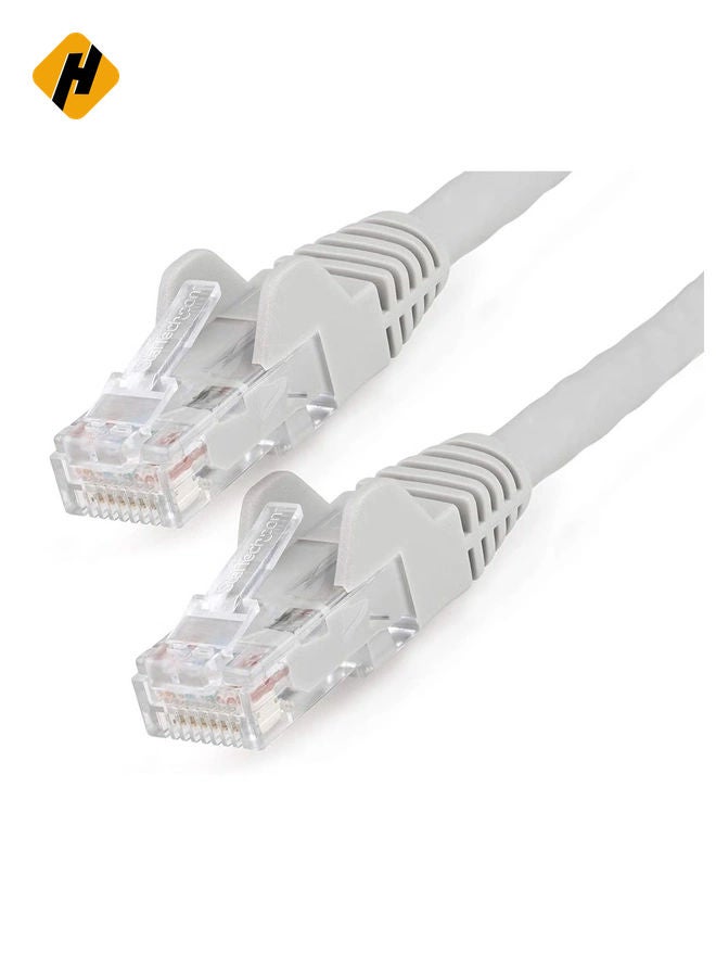 High Speed 30M RJ45 cat6 Ethernet Patch Cable LAN Cable Compatible for PS4 PS3 Nintendo Switch Raspberry Pi 4 Smart TV Computer Modem Router Gray