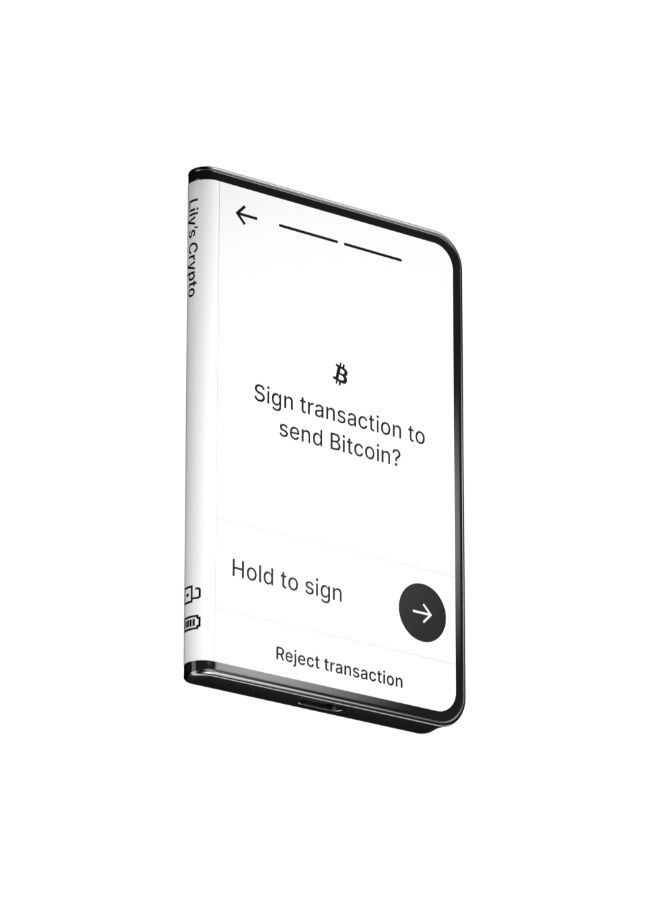 STAX Hardware Wallet | TouchScreen Crypto & NFT Wallet, Customizable, Type-C, Bluetooth Connectivity, Wireless Charging, 5000+ Coins Supported, for iOS & Android, MacOS & Windows - Black