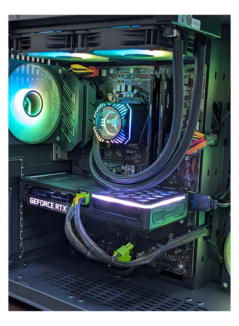 GAMING PC INTEL i7 9700 (Upto 4.70 Ghz) NVIDIA RTX 3060TI 8GB DDR6, 32GB DDR4 RAM, GF PSU850W80+BRONZE, 1TB Nvme , GF 240mm Cooler, Win 11 Pro,