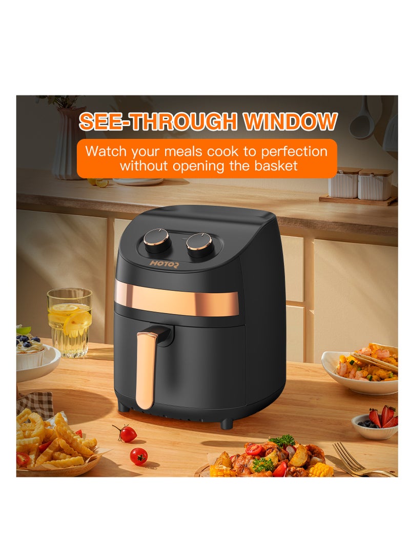 Air Fryer 3.5L 1200W 220V Air Fryers 4 Functions For Effortless , Temperature & Time Control, LCD Digital Touch Screen Best for Frying Grilling Roasting  Baking