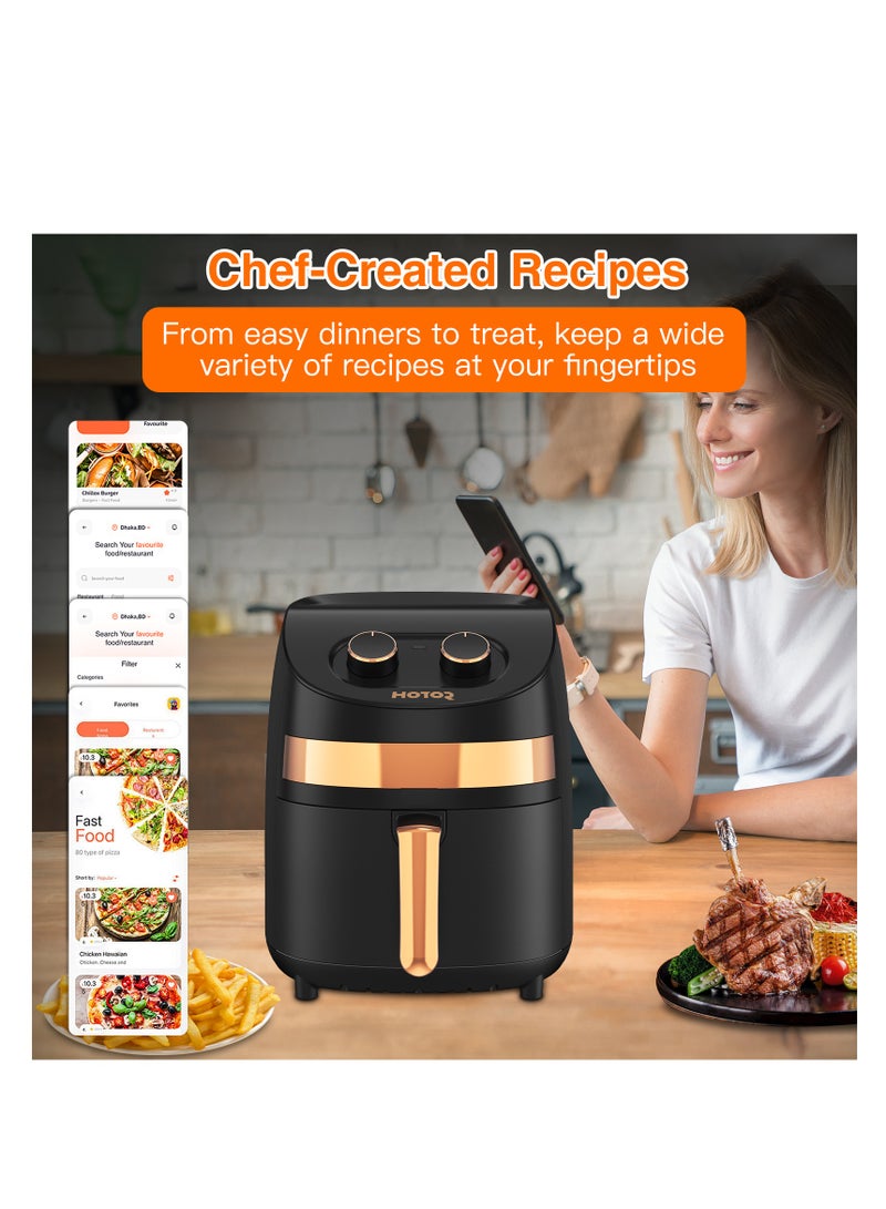 Air Fryer 3.5L 1200W 220V Air Fryers 4 Functions For Effortless , Temperature & Time Control, LCD Digital Touch Screen Best for Frying Grilling Roasting  Baking