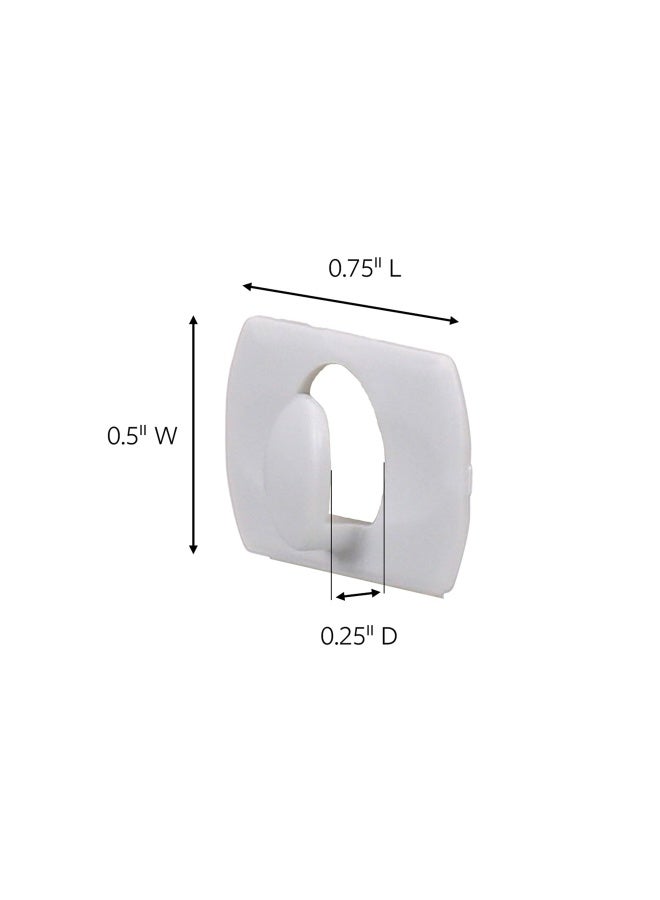Command 17026 Decorating White 20 17026 Es 20Pk Clip Comm Adhesive 20 Clips 20 Clips